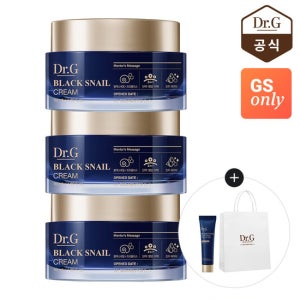 [GS단독]닥터지 블랙 스네일 크림 50ml 3개 (증)블랙 스네일 톤 업 선 10ml+닥터지 쇼핑백(소)