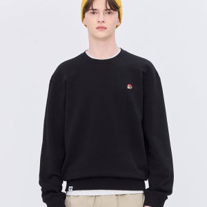 [피즈] [HAZZYS PHIZ] 블랙 스몰로고 맨투맨 SPTS6E101BK