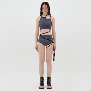 [라라폭스] STRING WARP CUT-OUT BIKINI GREY BQ4SW004 BQ4SW004