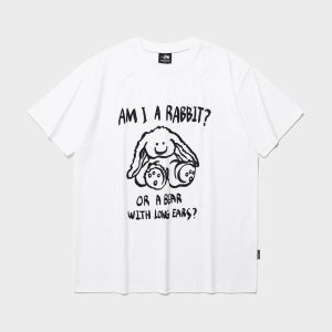 [나이스고스트클럽] RABBIT OR BEAR TEE_WHITE(NG2EMUT507A)