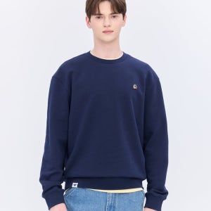 [피즈] [HAZZYS PHIZ] 네이비 스몰로고 맨투맨 SPTS6E101N2