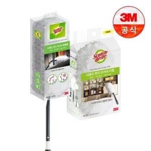 [3M]뉴 다용도 먼지떨이/브러쉬 롱핸들 + 리필 4입
