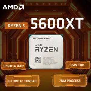 새로운 AMD Ryzen 5 5600XT R5 5600XT 6코어 12스레드 3.7GHz 최대 4.7GHz Zen3 AM4 65W 데스크탑 게이밍 CPU