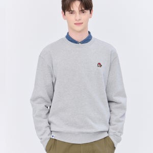 [피즈] [HAZZYS PHIZ] 그레이 스몰로고 맨투맨 SPTS6E101G2