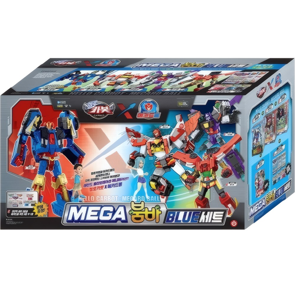 헬로카봇 <b>x</b> 메카드볼 <b>메가</b>붐바 로봇 장난감 세트 혼합색상 1세트