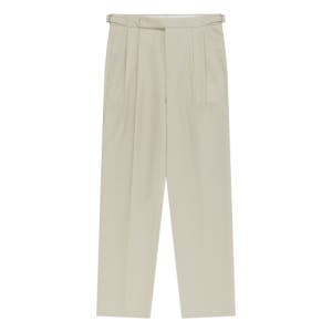 [벨리프] Essential Wool Gabardine Adjust Twill 2-Pleated Relaxed Trousers (Beige) BSP26630