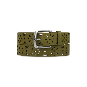 [썬러브] Punching Leather Belt Lime SL261LACBT01IM