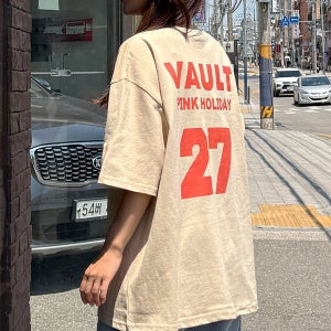 [3만장돌파!/오버핏반팔] 볼트나염반팔티셔츠