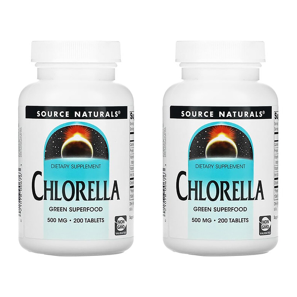 소스내추럴스 클로렐라 500mg 200 정 x 2개