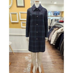 [하프클럽]BCBG 세이브존01 포레스트 체크 코트 B5DAH825(DG)