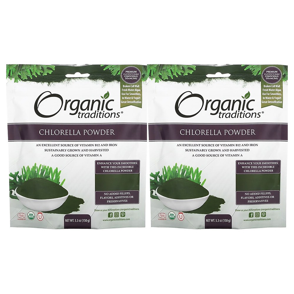 오가닉 트래디션 <b>클로렐라 파우더</b> 150g 가루 분말 x 2개