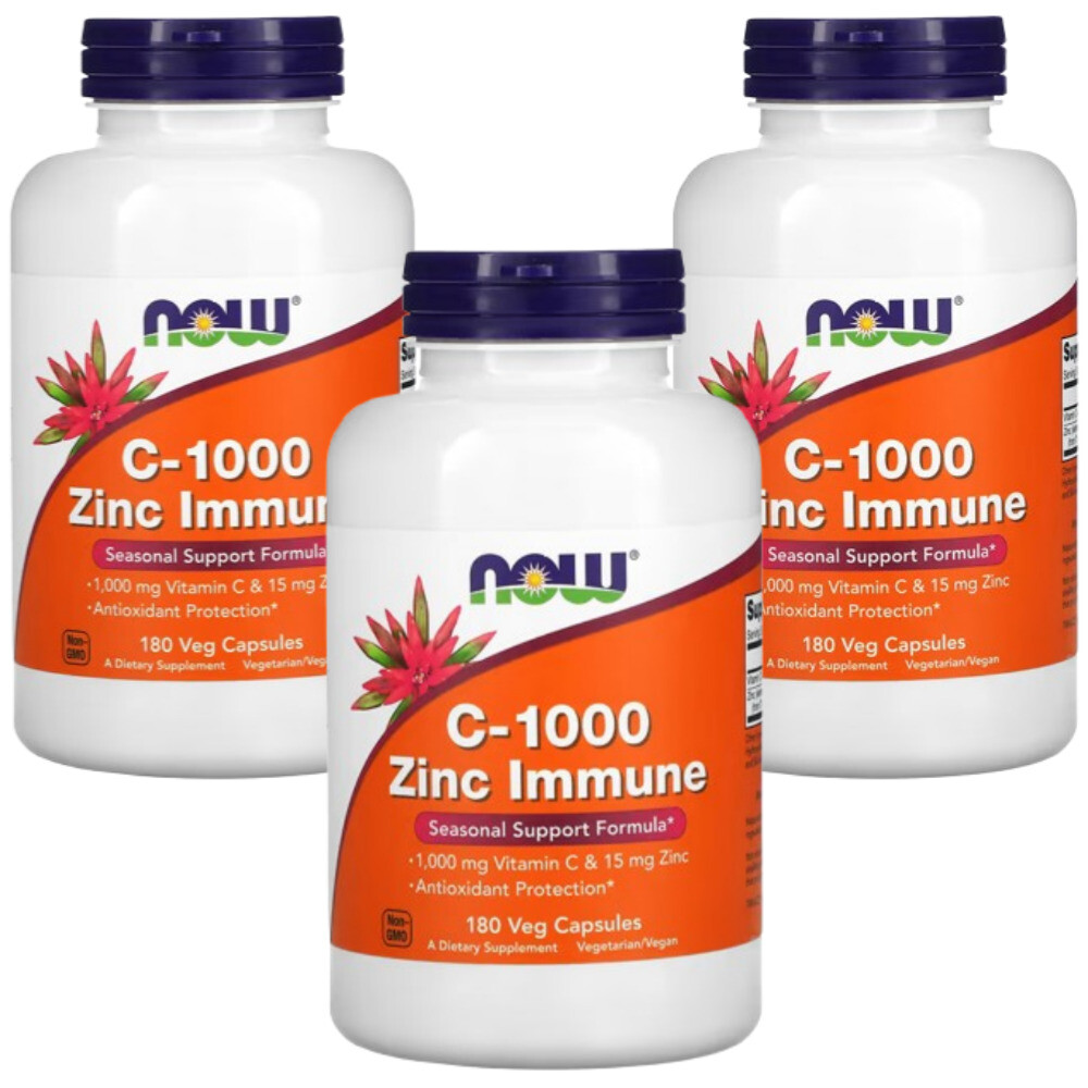 나우푸드 <b>C-1000 징크</b> 이뮨 Zinc Immune 180정 3개