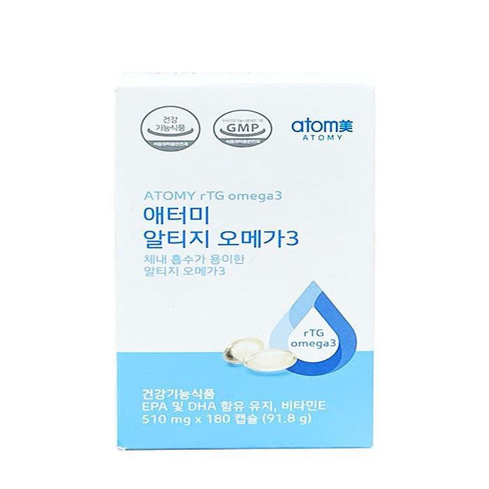 애터미 <b>STRONG</b> ROCKET <b>STRONG</b> ROCKET 애터미 알티지 <b>오메가</b>3 180캡슐(AD)