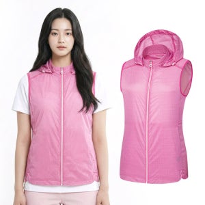 (콜핑) 콜핑 여성 여름 펀칭 중기장 트렌디 후드 등산 조끼 KSC713SV0W