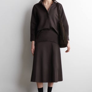 [COS 코스] 엠브로이더리 코튼 미디 스커트 (1314371001)