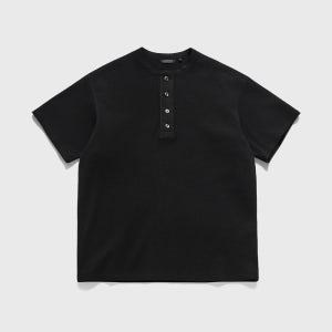 [이스트로그] ANCHOR LINE HENRY NECK T-SHIRTS / BLACK