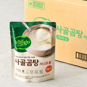 [비비고] 저나트륨 사골곰탕 500g*18개입