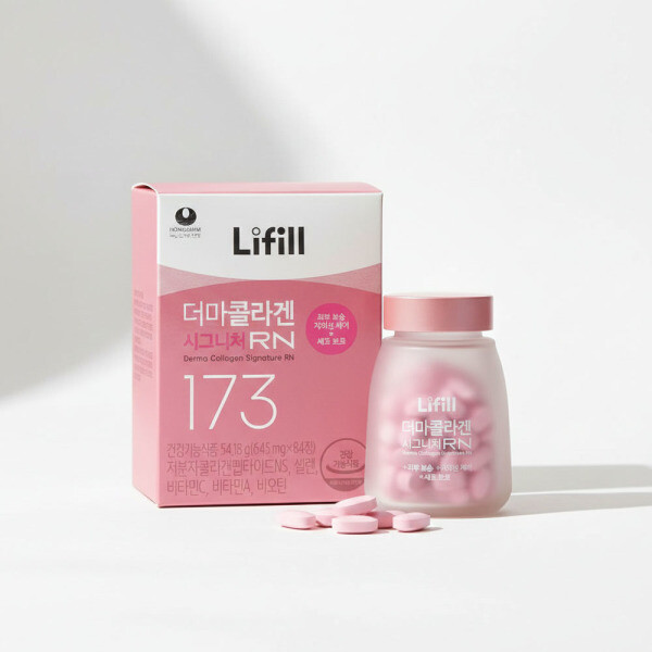 라이필(Lifill) 라이필 더마콜라겐 시그니처RN <b>피부탄력</b> 목주름 개선 흡수잘되는 먹는 콜라겐 84정 1개