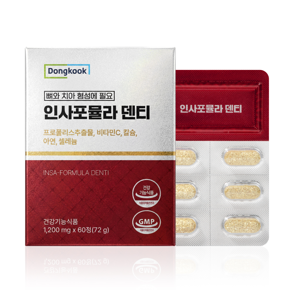 동국 인사포뮬라 덴티 1200mg x 60정, 4개
