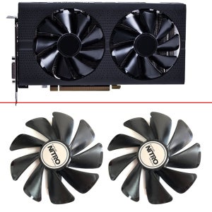 냉각 선풍기 사파이어 라데온 RX 470 480 580 570 NITRO 마이닝 에디션 RX580 RX480 게임용 비디오 카드, CF1015H12D 95mm 4 핀, 신제품