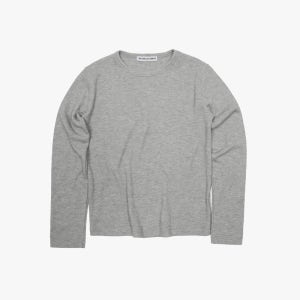 [38컴온커먼] Waffle Regular Long Sleeve (Melange Gray)