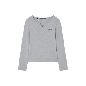 [게스] [온라인 단독] 가슴 로고 긴팔 티셔츠 OQ1K5444