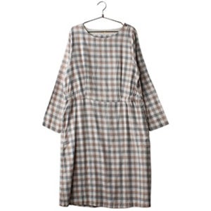 NORTH OBJECT DE PETIT빈티지코튼체크원피스 / Women L