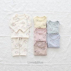 LB 댕댕이베이비세트상하(실내복), 북유럽여자아이옷 11개월아기옷 여아옷이쁜곳 라임앤블루