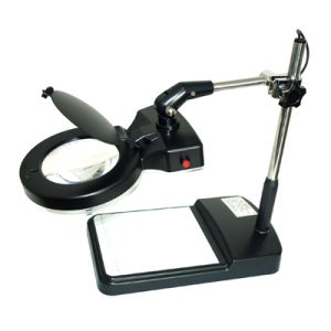 [한도] LED 조명 확대경 스탠드십자식(A타입) K-SKKBL-8X (8X/SK-102L(A형))