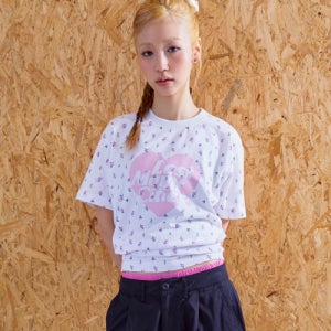 [엘엠씨] HEART LOGO TEE flower white 0LM46STS508FL2