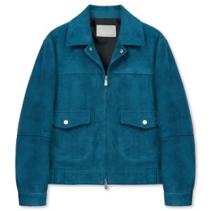 [언지미크] COBALT SUEDE TRUCKER JACKET (BLUE / GOATSKIN) UMLJ6101BL
