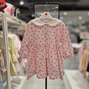 [래핑차일드]NC청주 플라워 카라 원피스 86129-502-75 ECJ