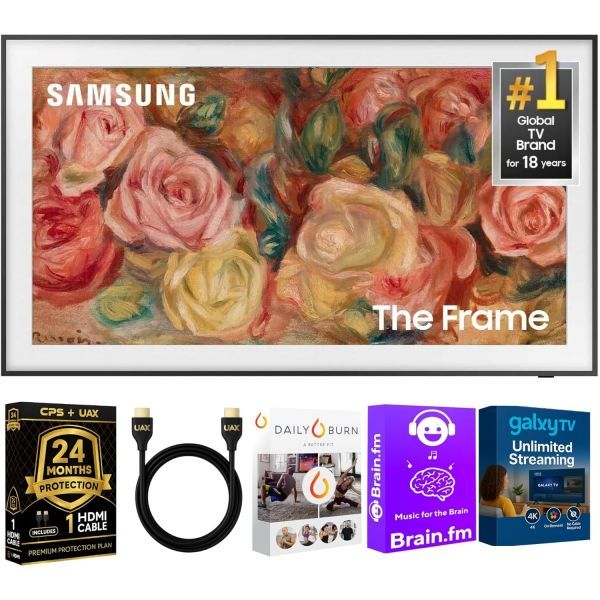 삼성 43인치 더 프레임 LS03D QLED 4K 스마트 TV 번들 퀀텀 HDR 아트 모드 슬림 핏 벽걸이 알렉사 내장 AUX HDMI 케이블 포함 CPS 12개월 보호 스트리 솔직 후기 및 장단점 분석 - 구매 가이드