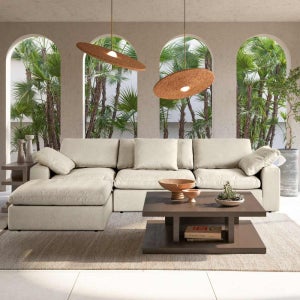 까사미아 캄포플러스 클래식 4인 카우치소파