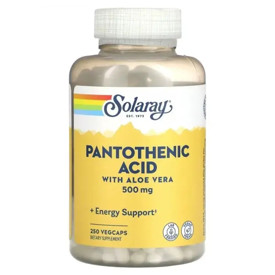 솔라레이 <b>Pantothenic Acid</b> 500mg 250정 비건