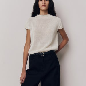 킨더살몬 Tylor Mockneck Knit Ecru