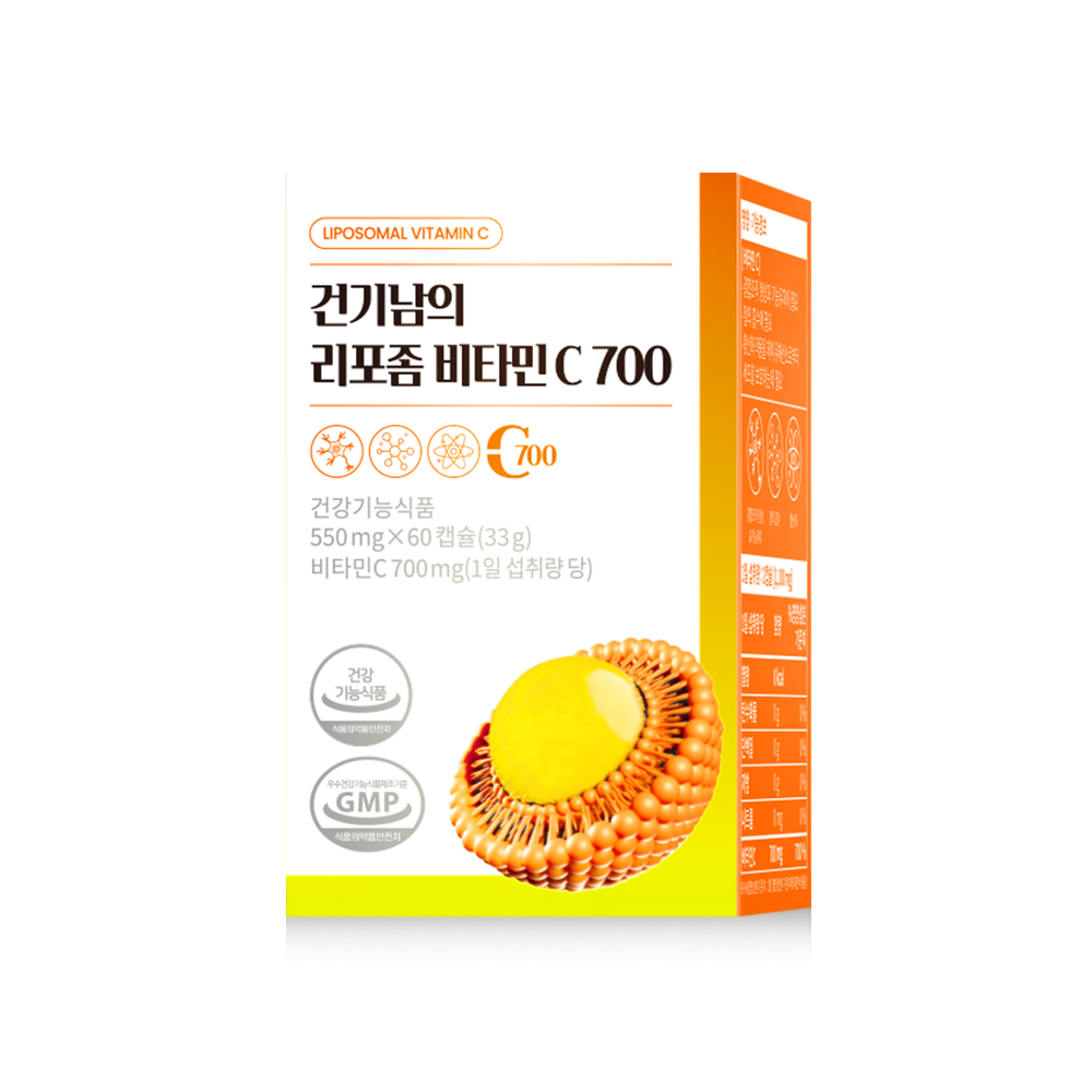건기남의 리포좀 비타민C 700 550mg x 60캡슐, 6개