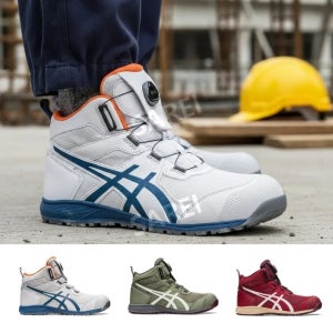 아식스 안전화 다이얼 경량 보아 미끄럼방지 남자 6인치 작업화 CP214