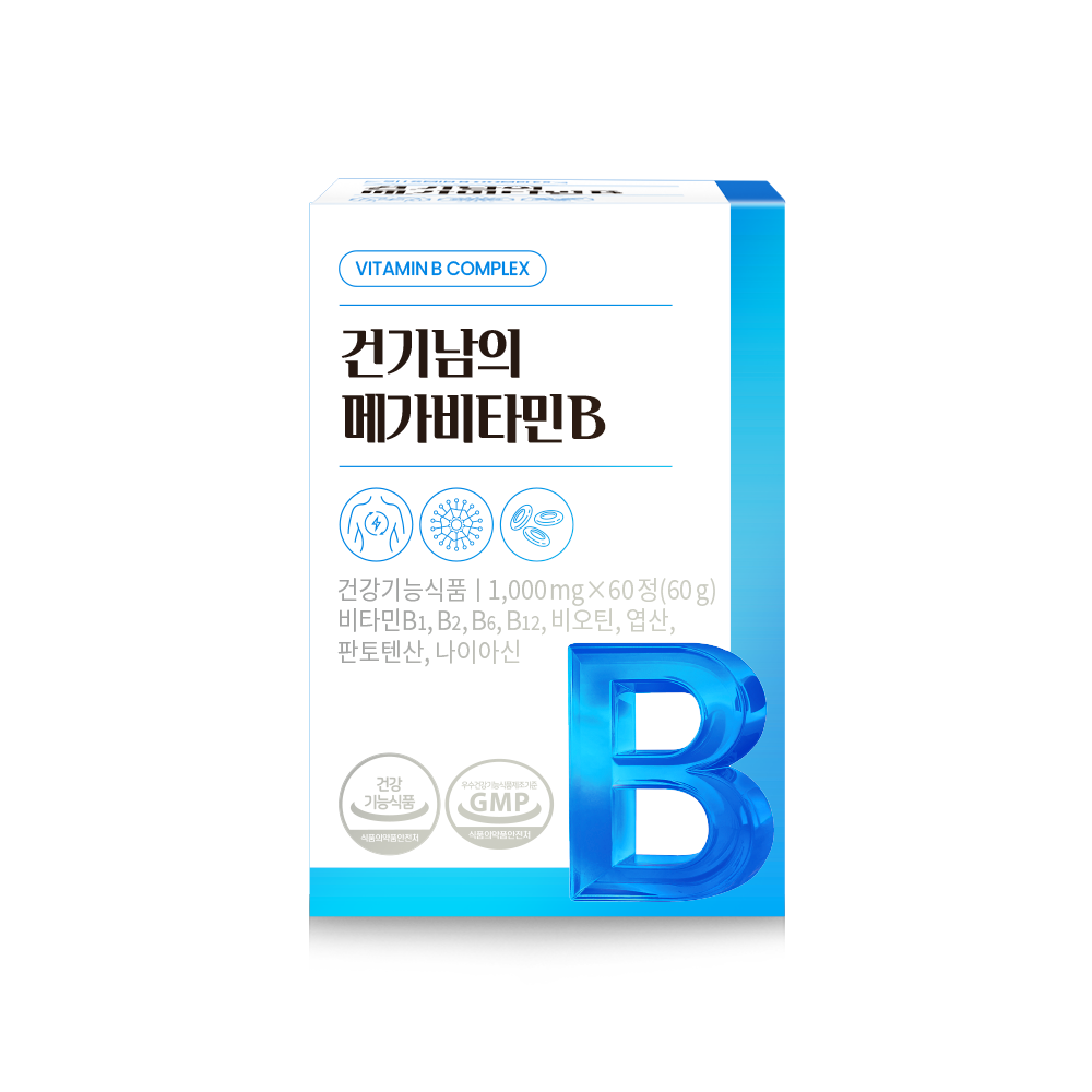 건기남의 <b>메가</b><b>비타민</b>B 1000mg x 60정, 3개