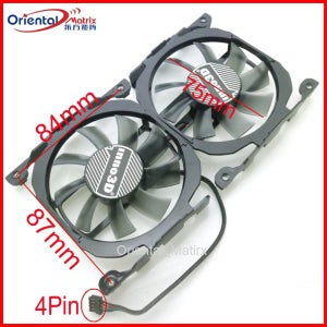 CF-12815S DC12V 0.35A 75mm VGA 팬 Inno3D 260 GTX750ti GTX660 GTX660ti GTX750 그래픽 카드 냉각 팬용