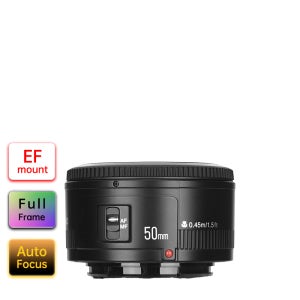 YONGNUO 대형 조리개 자동 초점 소형 카메라 렌즈, 캐논 EOS 70D 5D3 600D DSLR 카메라용, 슈퍼 보케 효과, YN50mm F1.8