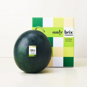 [새벽에On] 고당도 수박의 정점, 온리브릭스 창원 흑수박 4kg / 5kg / 6kg (13brix/1통)