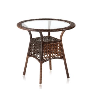 뜨레아 라탄 원형테이블 엔틱카페테이블