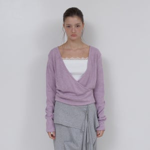 [아수라] SOFT WRAP KNIT T (VIOLET)
