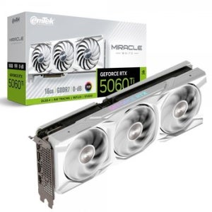 이엠텍 지포스 RTX 5060 Ti MIRACLE WHITE D7 16GB