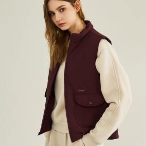 캘빈클라인스포츠 캘빈클라인 스포츠 여성 패딩 베스트 (다크베리)