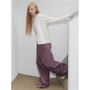 [샌드 사운드] (UNISEX) 컬러드 오버덕 팬츠  바이올렛 MS6221A10S