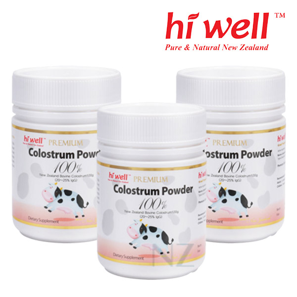 하이웰 <b>프리미엄 초유 파우더 100</b>% 100g 3개 뉴질랜드 본사 출고