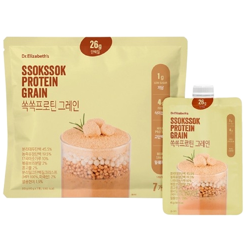 스포츠바이오텍 닥터엘리자베스 쏙쏙프로틴 그레인 45g, 7포, 1개