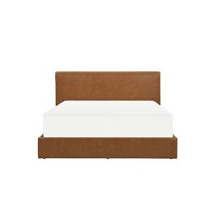 [까사미아] 베른 가죽침대 KK_브라운 (매트제외)